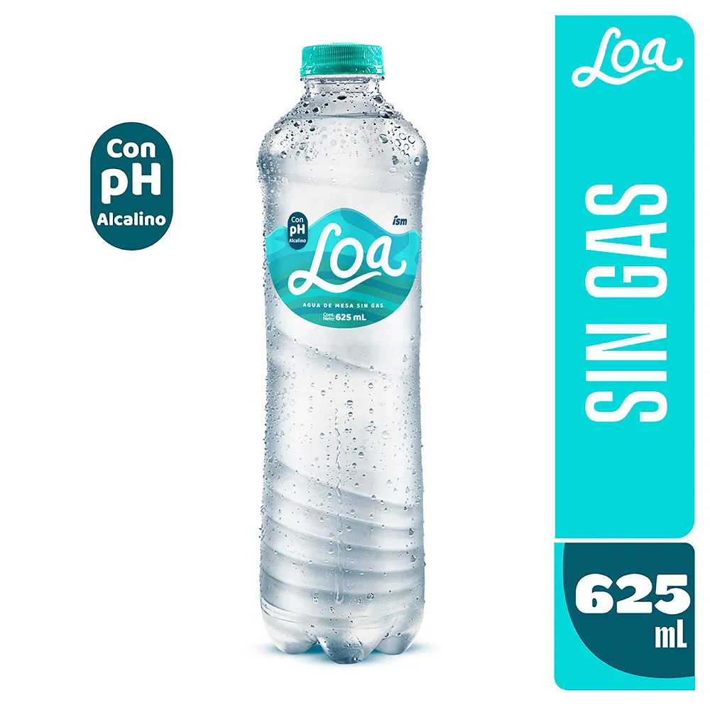 Agua de Mesa LOA Sin Gas Botella 625ml