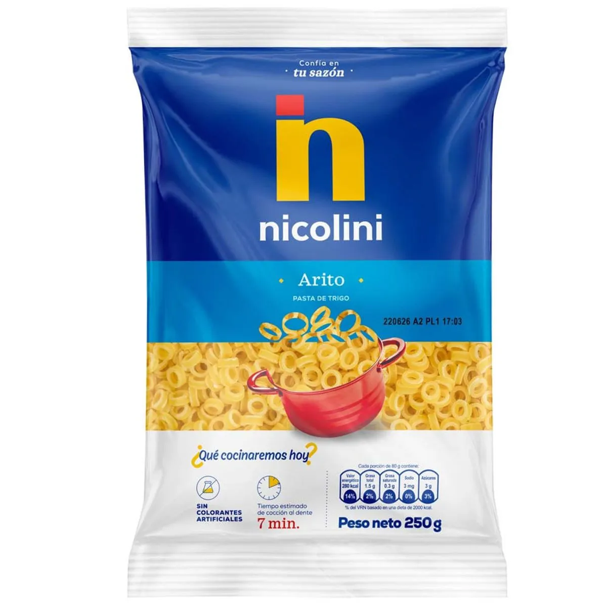 Fideos NICOLINI Arito Bolsa 250g