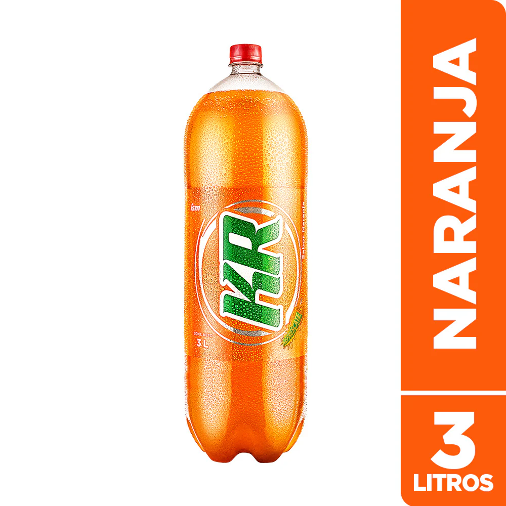 Gaseosa KOLA REAL Naranja Botella 3L