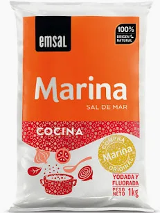 Sal de Mar Marina EMSAL de Cocina Bolsa 1 Kg