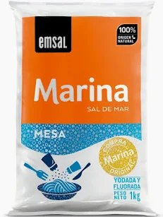 Sal de Mar Marina EMSAL de Mesa Bolsa 1 Kg